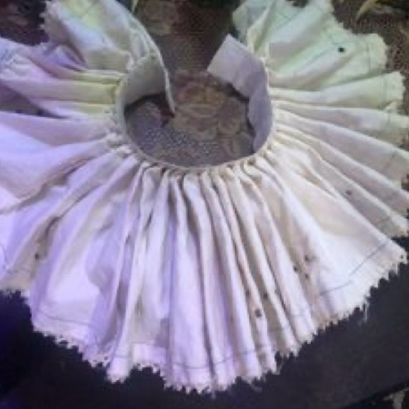 Artist made OOAK Antiqued  Ruffled Ruff Collar, Clown Pierrot, harlequin. - Picture 6 of 11